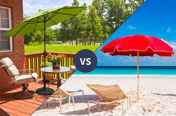 beach umbrella vs patio umbrella Garden Umbrella VS Beach Umbrella
